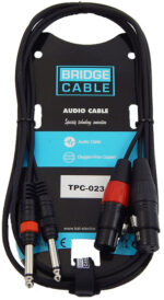 TPC-023 ΚΑΛΩΔΙΟ 2 ΚΑΡΦΙΑ6,3mm - 2 XLR ΘΗΛΥΚΑ 1,5m - Image 2