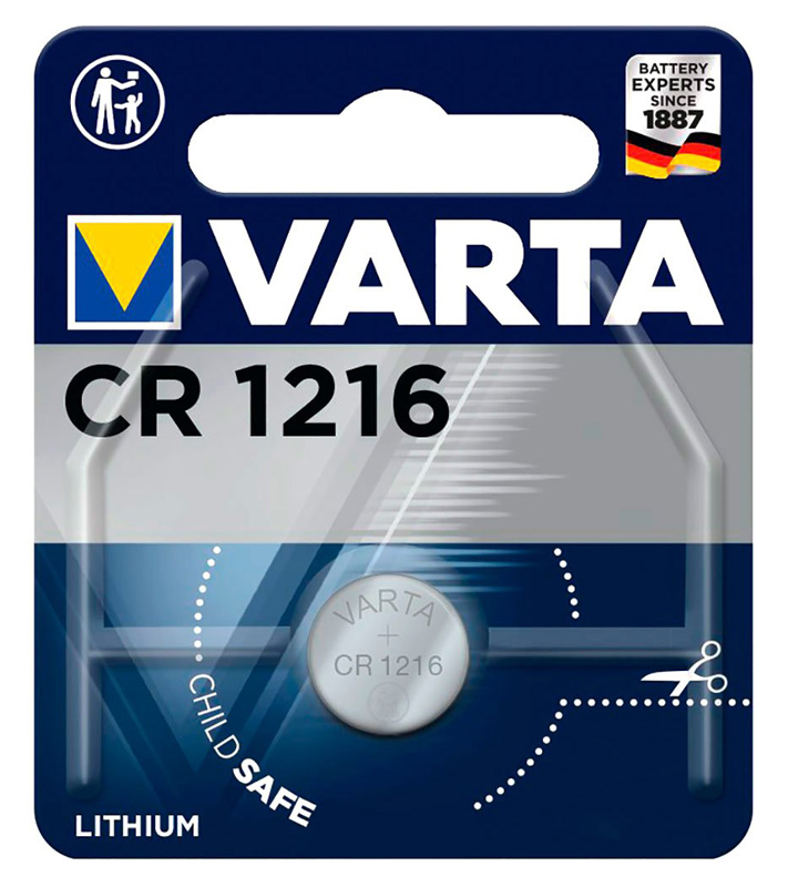 VCR1216 VARTA μπαταρία λιθίου CR1216, 3V, 1τμχ - Image 1