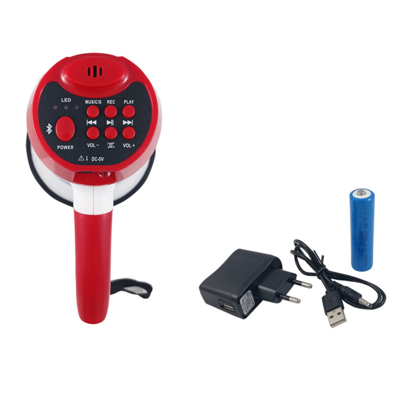 Τηλεβόας 25W με media player, Bluetooth/USB/SD και Μπαταρία Λιθίου - Image 2
