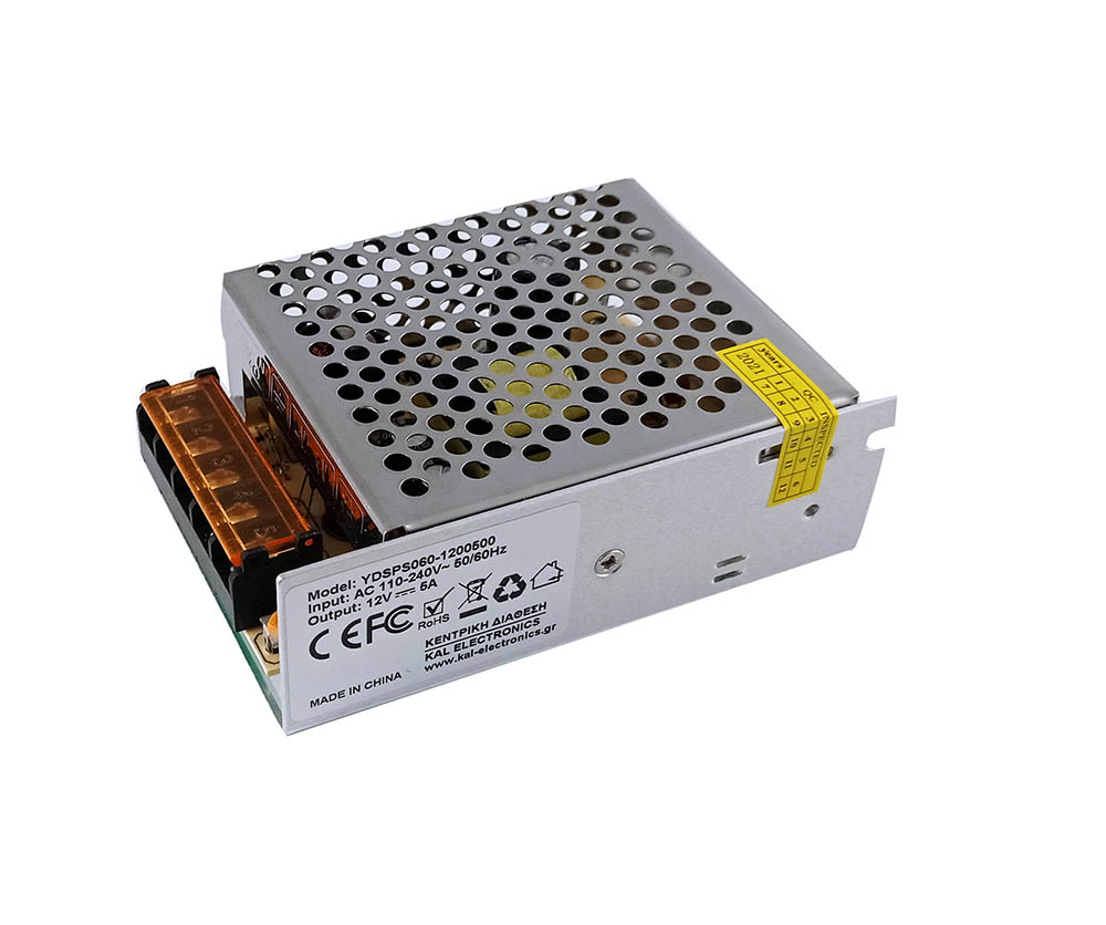 YDSPS060 YDSPS060/12 ΤΡΟΦΟΔΟΤΙΚΟ 12V 5A - Image 1