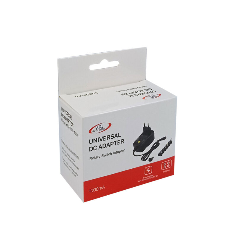 Τροφοδοτικό Πολυπάκ 1000mAh, Έξοδος 3-12VDC, 4 Βύσματα - Image 2