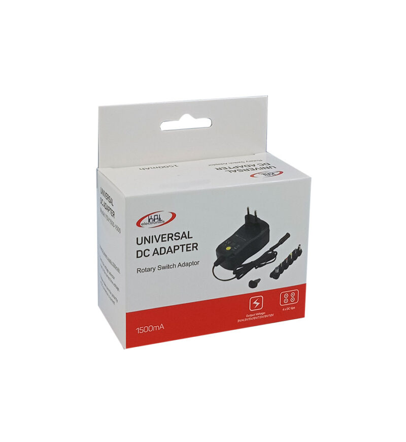 Τροφοδοτικό Πολυπάκ 1000mAh, Έξοδος 9-24VDC, 4 Βύσματα - Image 2