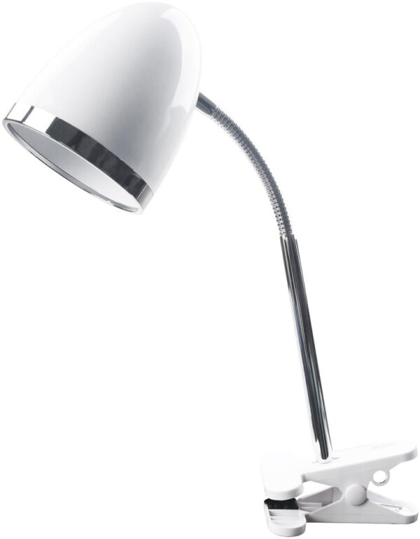 Avide Basic Φωτιστικό Γραφείου με Κλιπ E27 15W Λευκό
