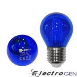 Λάμπα LED COG Σφαιρική Ε27 2W 230V Μπλε