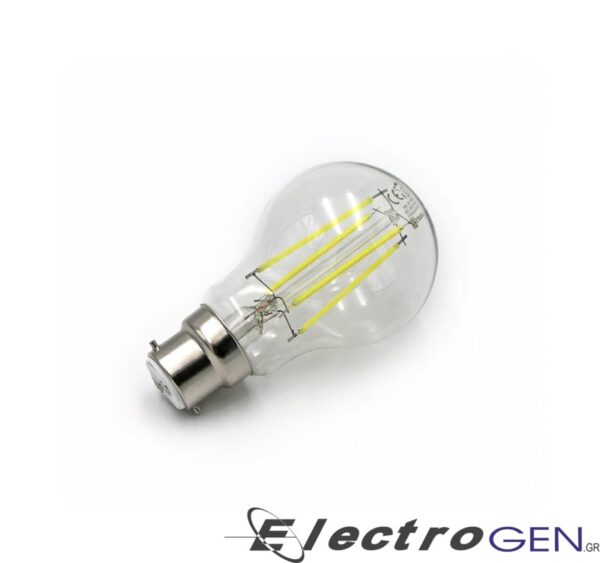 LED ΛΑΜΠΑ COG ΑΧΛΑΔΙ ΔΙΑΦΑΝΟ B22 8W 230V ΨΥΧΡΟ