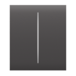 Ajax Center Button (2 Gang) Grey