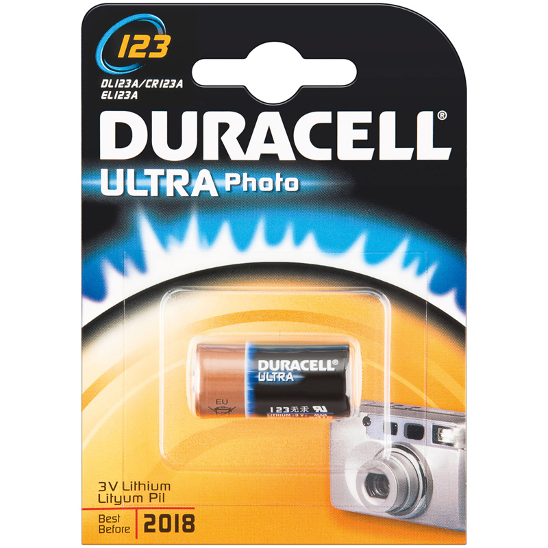 dl123_2 Duracell Ultra Φωτογραφικών Μηχανών CR123A (1τμχ) - Image 1
