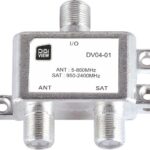 Combiner TV-SAT, TV 5-960MHz / SAT 950-2400MHz, DC Power Pass