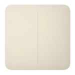 Ajax Solo Button (2 Gang) Ivory
