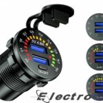 Βολτόμετρο USB Μηχανής 12V