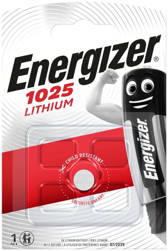egcr1025_energizer-gombelem-litium-cr1025 Energizer Κουμπί Λιθίου CR1025 - Image 1