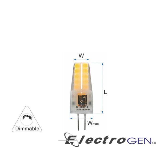 Λάμπα LED Adeleq G4 3W Σιλικόνης