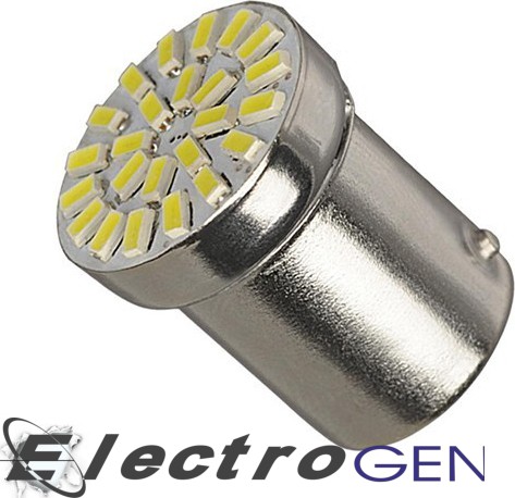 Λαμπτήρας LED 1156 24 SMD 5630 Samsung Chip 24 Volt Ψυχρό Λευκό