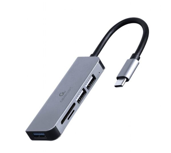 Gembird USB3 Hub, 1USB 3.0, 2XUSB 2.0, Card Reader