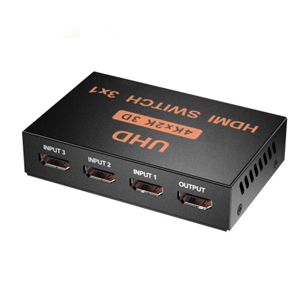 HDMI Switch Μεταλλικό 3 In / 1 Out 4K x 2K Τηλ/στήριο