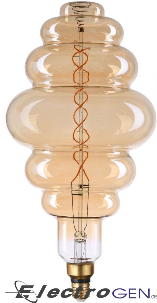 vide LED Jumbo Filament  200x410mm Amber 8W E27 2400K Dimmable