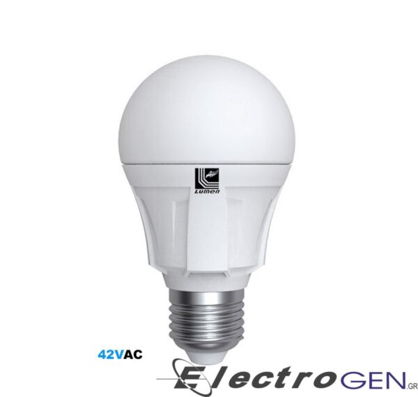 Λάμπα LED Αχλάδι Λευκό Ε27 10W 42V AC