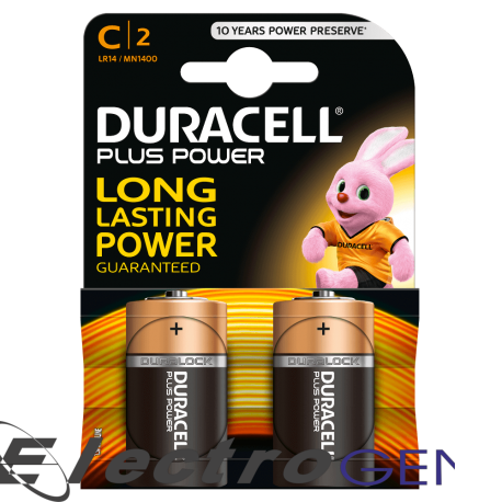 Μπαταρίες DURACELL C PLUS POWER ALKALINE