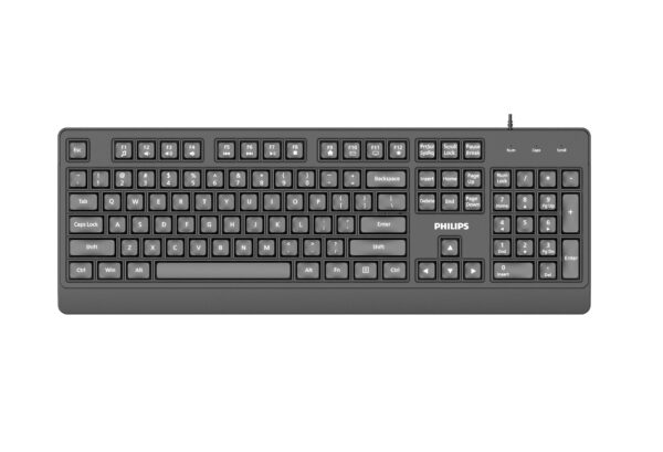 PHILIPS SPK6247 Ενσύρματο Πληκτρολόγιο, Μαύρο, GR