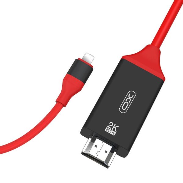 XO GB006 Καλώδιο LIGHTING το HDMI+USB 2K 60HZ, 2M
