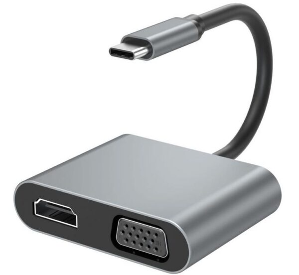 XO HUB001 4 IN 1 TYPEC TO HDMI/VGA/USB3.0/PD Charging