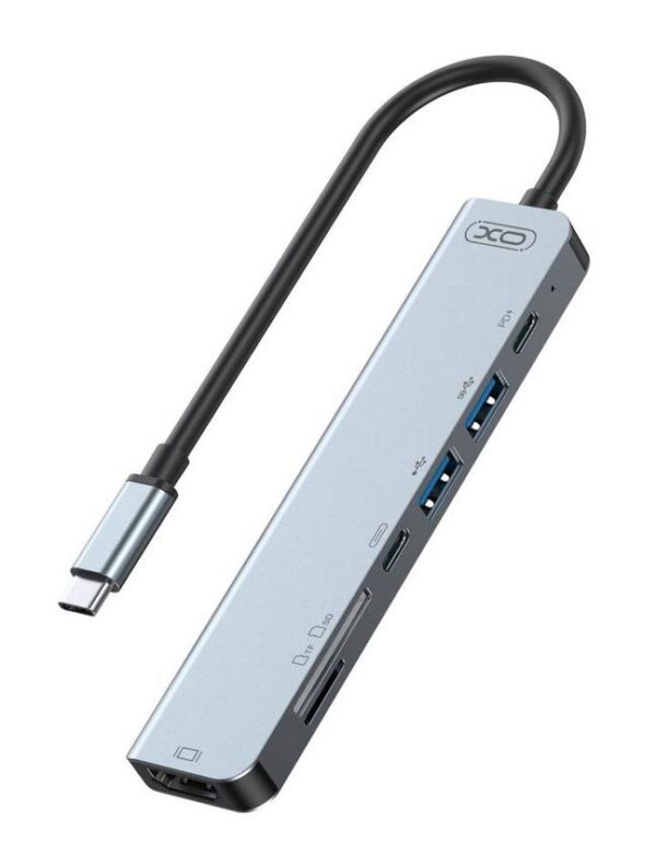 Αντάπτορας USB-C hub με θύρες HDMI, USB και κάρτας
