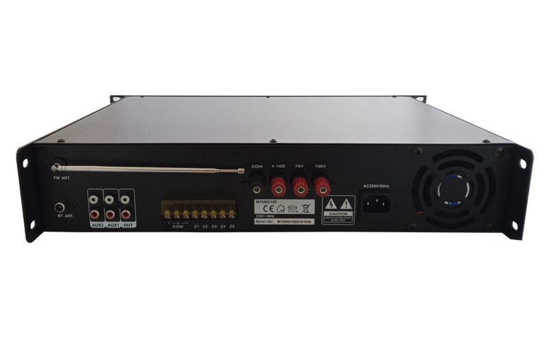 Μικροφωνικός Ενισχυτής 5 Ζωνών 360W 100V με Bluetooth, USB, FM - Image 3