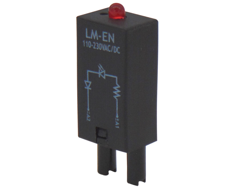 LED MODULE ΚΟΚΚΙΝΟ 110-230VAC/DC ΒΑΣΗΣ RELAY ES15/35/50, CSR, CST LM-EN CYO