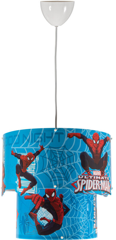 Φωτιστικό Κρεμαστό 1ΧΕ27 3D Διπλό Παιδικό Spiderman