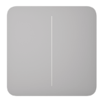 Ajax Πρόσοψη Διακόπτη SOLO BUTTON (2-GANG) FOG