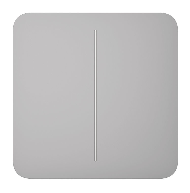 0338e59a-5277-4c2b-a195-4f4bf4ef5c6f Ajax Πρόσοψη Διακόπτη SOLO BUTTON (2-GANG) FOG - Image 1