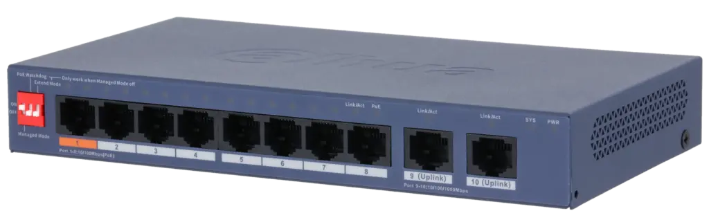 07161c2a-a132-4b41-a379-4c160c370e2f Dahua Switch PoE 8 Θυρών CS4010-8ET2GT-110 - Image 1