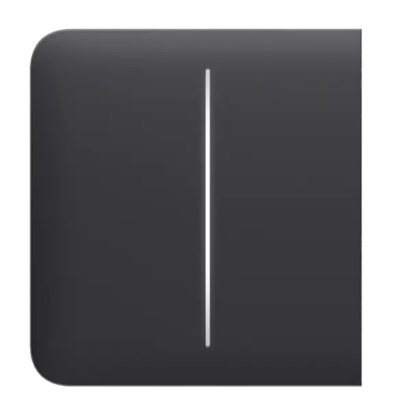 Ajax Πρόσοψη Διακόπτη SIDE BUTTON (2-GANG) GRAPHITE