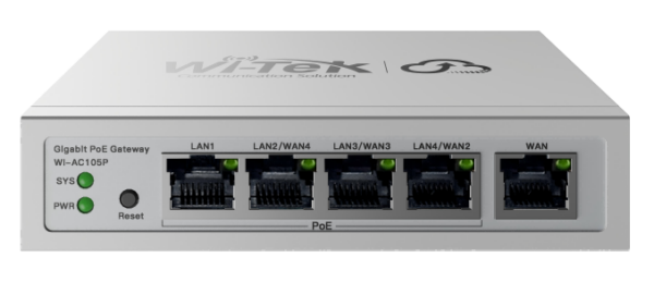 Wi-Tek Router PoE 4 Θυρών PoE AC105P V2