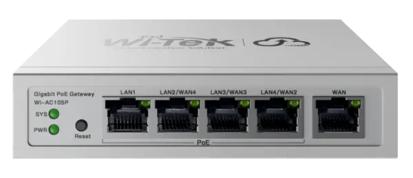 Wi-Tek Router PoE 4 Θυρών PoE AC105P V2