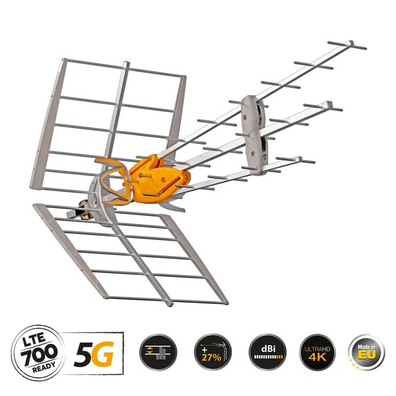 Κεραία UHF Τριπλή Televes DAT-45 T-FORCE 5G LTE HD BOSS (κανάλια 21-48) - Image 2