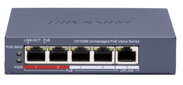 Hikvision Switch PoE 4 Θυρών DS-3E0105P-E/M(C)