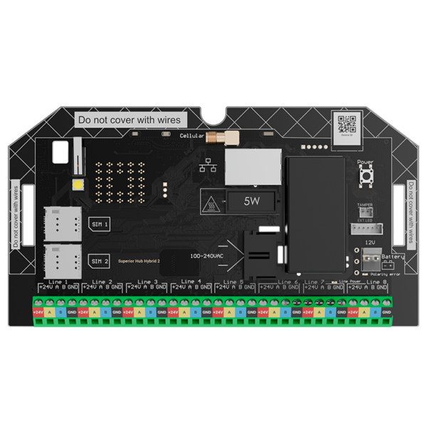 AJAX - HUB HYBRID 2 FIBRA (WITHOUT CASING)