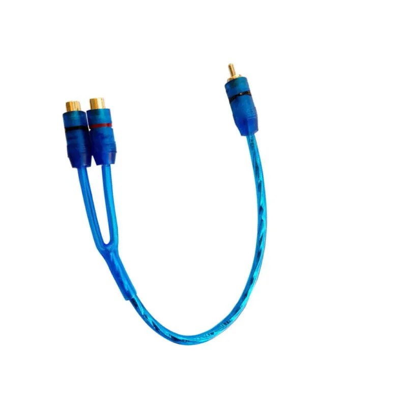 ADAPTOR ΚΑΛΩΔΙΟ 0,33m RCA ΑΡΣΕΝΙΚΟ ΣΕ ΔΥΟ RCA ΘΗΛΥΚΑ