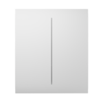 Ajax Πρόσοψη Διακόπτη Λευκό CENTER BUTTON (2-GANG)