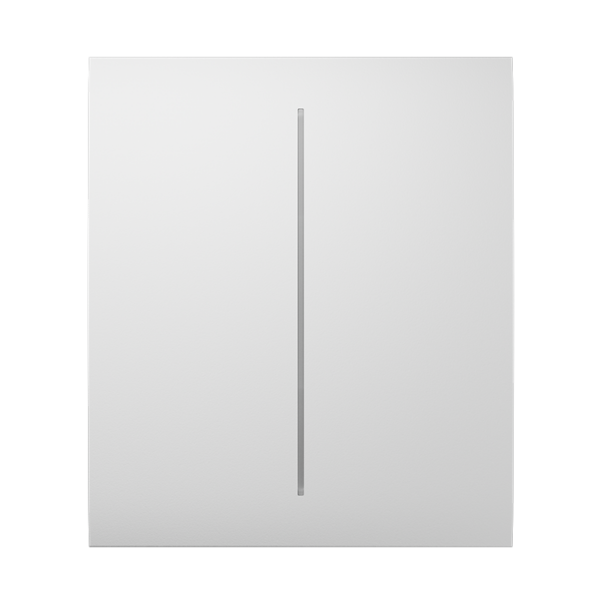 Ajax Πρόσοψη Διακόπτη Λευκό CENTER BUTTON (2-GANG)