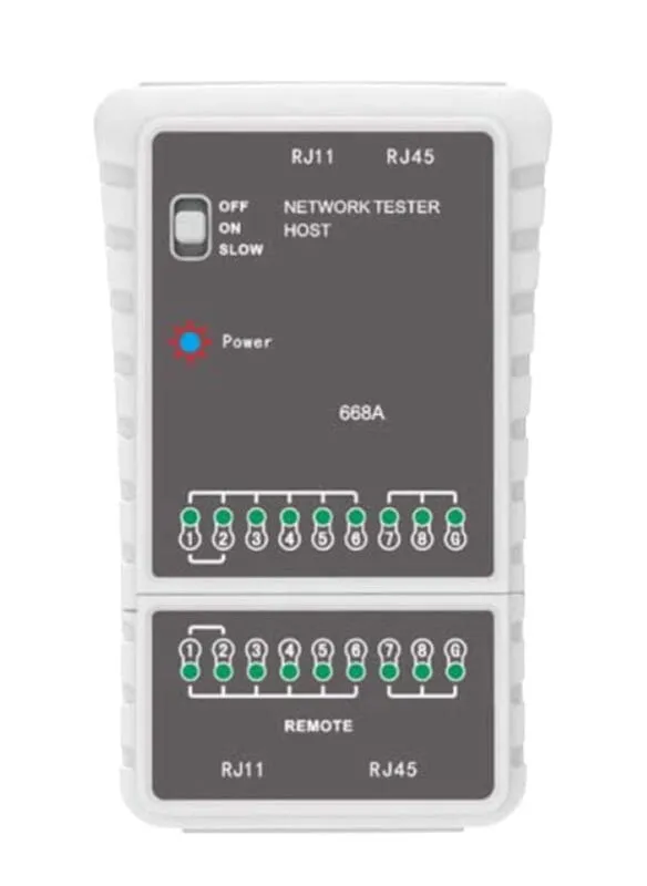 Συσκευή Ελέγχου Tester Καλωδίων RJ-45 - RJ-11 FY-668A Mastfuyi