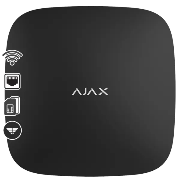 Ajax Κεντρική Μονάδα Wi-Fi Μαύρο HUB 2 PLUS