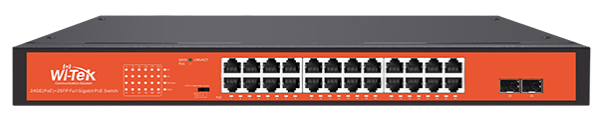 Wi-Tek Switch PoE 24 Θυρών WI-PS326GFH