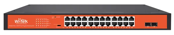 Wi-Tek Switch PoE 24 Θυρών WI-PS326GFH