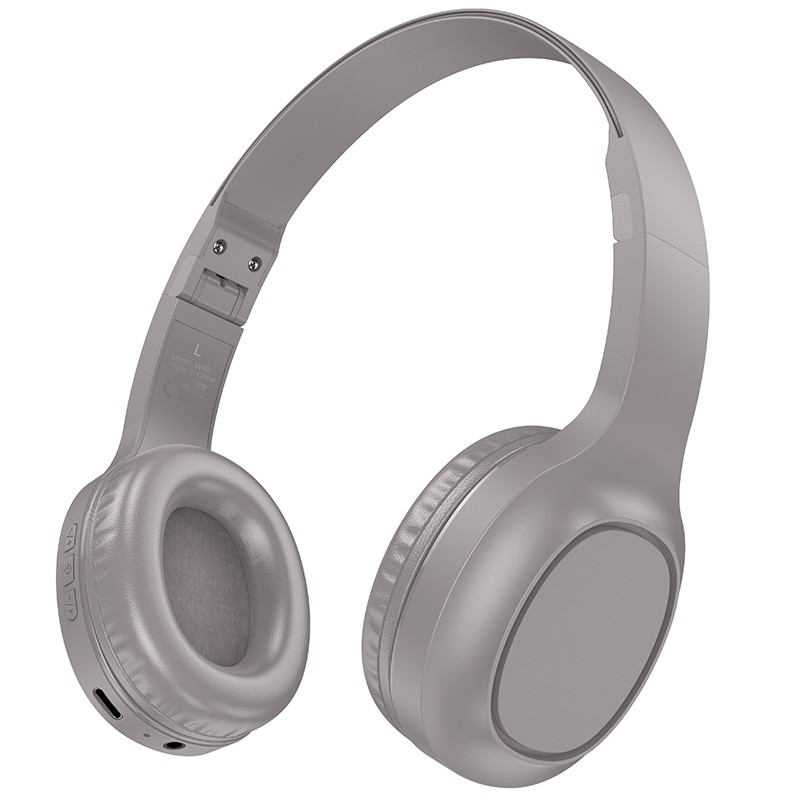 40321 Wireless Ακουστικά Stereo Hoco W46 Charm V5.3 200mAh AUX Καφέ - Image 1