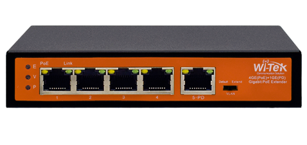 Wi-Tek PoE Extender 4 Εξόδων WI-PE51G