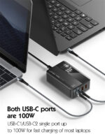 A4809C Επιτραπέζιος φορτιστής 100W με ψηφιακή ένδειξη LDNIO - Image 3