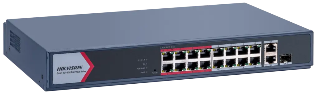 4f79c7d3-11a5-40b1-8242-f34af638355c Hikvision Switch PoE 16 Θυρών DS-3E1318P-EI/M - Image 1