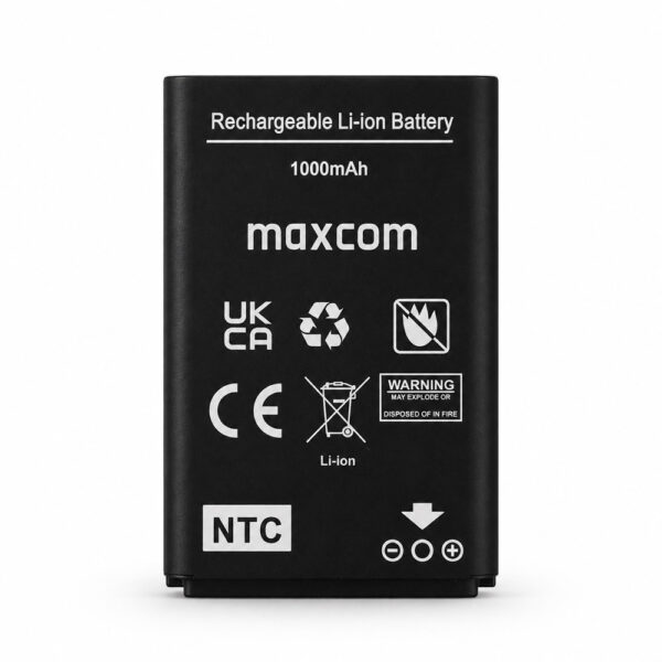 Μπαταρία Maxcom Τύπου BL-5C  Li-ion, 1000mAh, 3.7V με NTC  Κύκλωμα Προστασίας για MM443, MM445, MM142 L, MM34D 4G, MM428BB, MM39D SE 4G κλπ